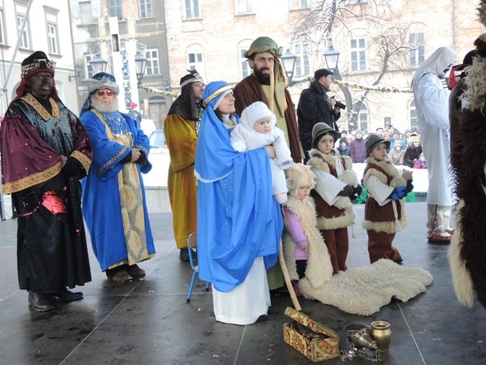 Orszak Trzech Króli w Bielsku-Białej AD 2016 - u celu, na rynku