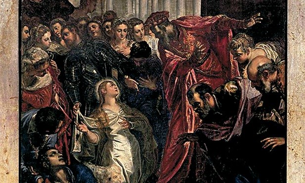 Jacopo Comin, zwany Tintoretto  „Cud św. Agnieszki”  olej na płótnie, ok. 1577  kościół Madonna dell’Orto  Wenecja