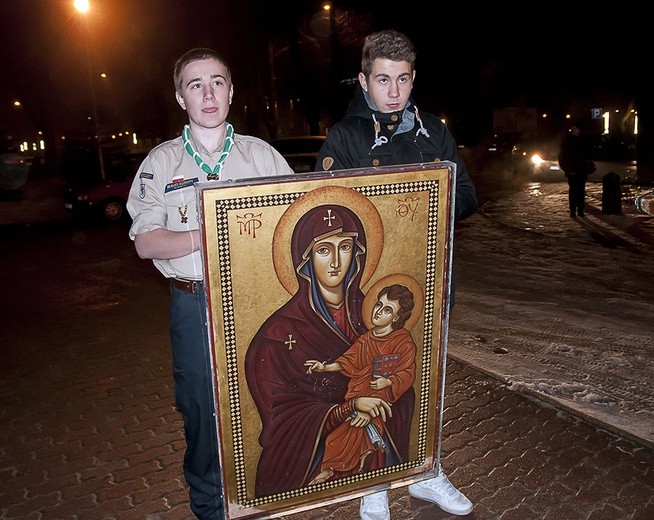 Symbole ŚDM w Szczecinku