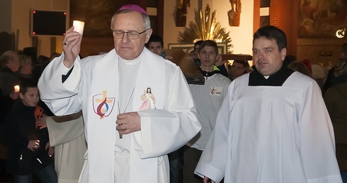 Symbole ŚDM w Białogardzie