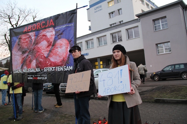 Pikieta antyaborcyjna w Rudzie Śl.