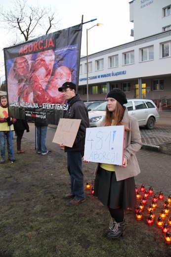 Pikieta antyaborcyjna w Rudzie Śl.