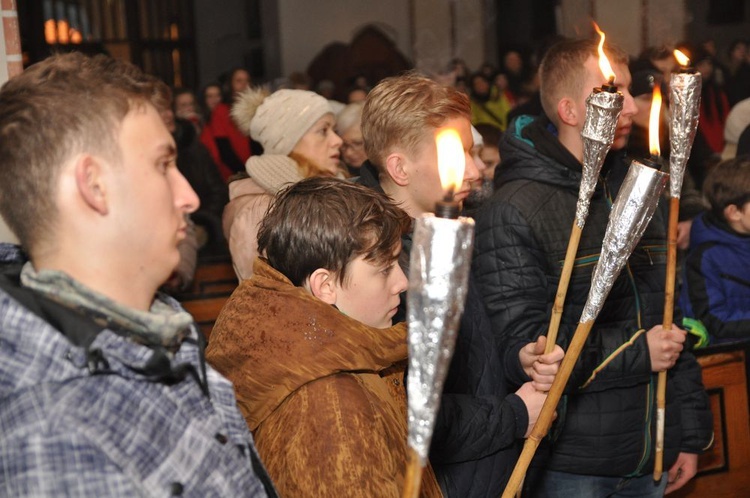 Symbole ŚDM w Sławnie