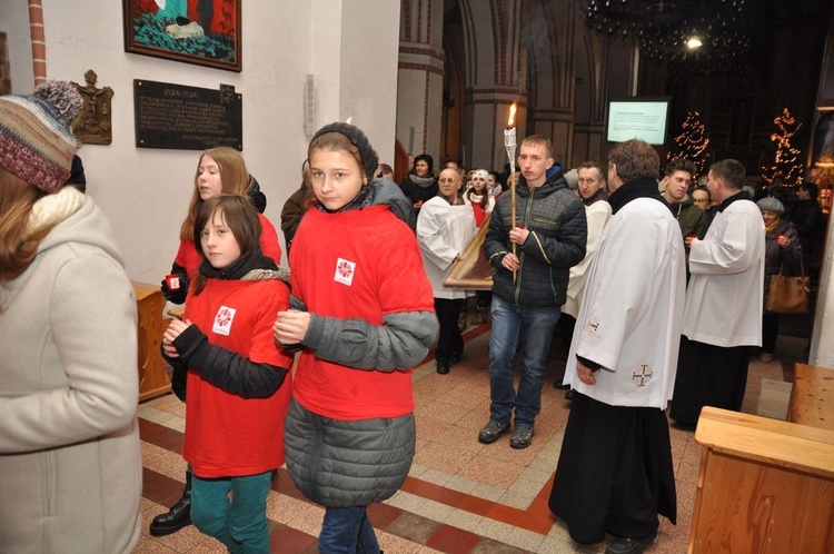 Symbole ŚDM w Sławnie