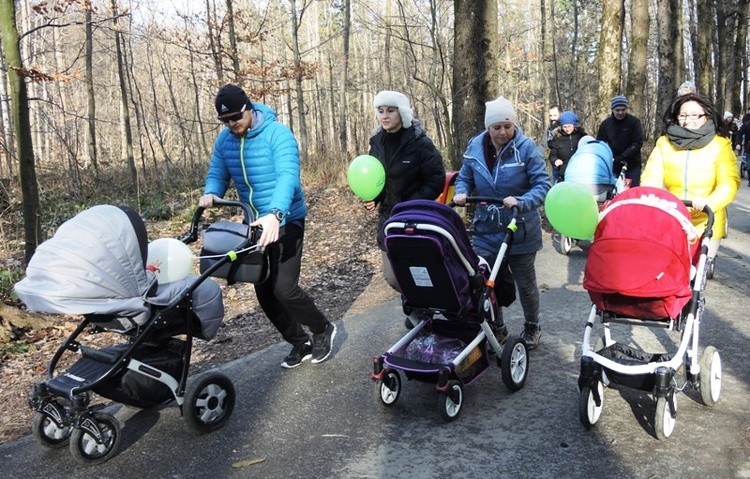 Rodzinny spacer buggygym w bielskiej Wapienicy