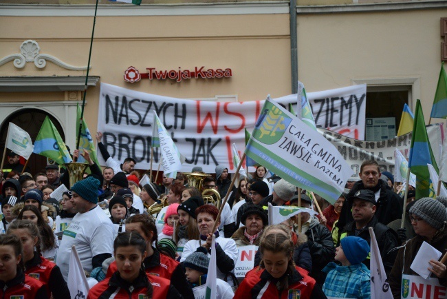 Manifestacja przeciw powiększeniu Opola