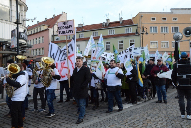 Manifestacja przeciw powiększeniu Opola