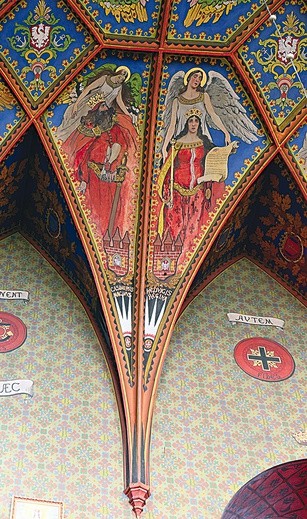 Kazimierz Wielki  i św. Jadwiga na malowidłach Włodzimierza Tetmajera