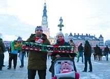  Rodzina Folmerów na VIII Patriotycznej Pielgrzymce Kibiców na Jasną Górę 