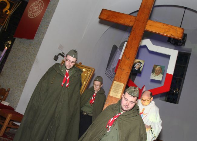 Symbole ŚDM w Kostrzynie nad Odrą