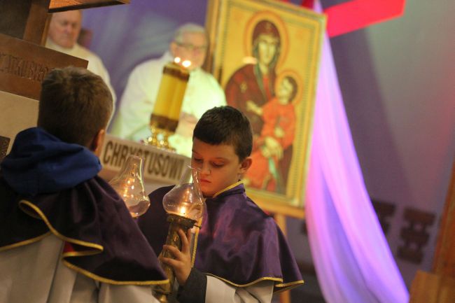 Symbole ŚDM w Kostrzynie nad Odrą