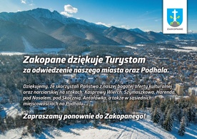 Zakopane dziękuje turystom 