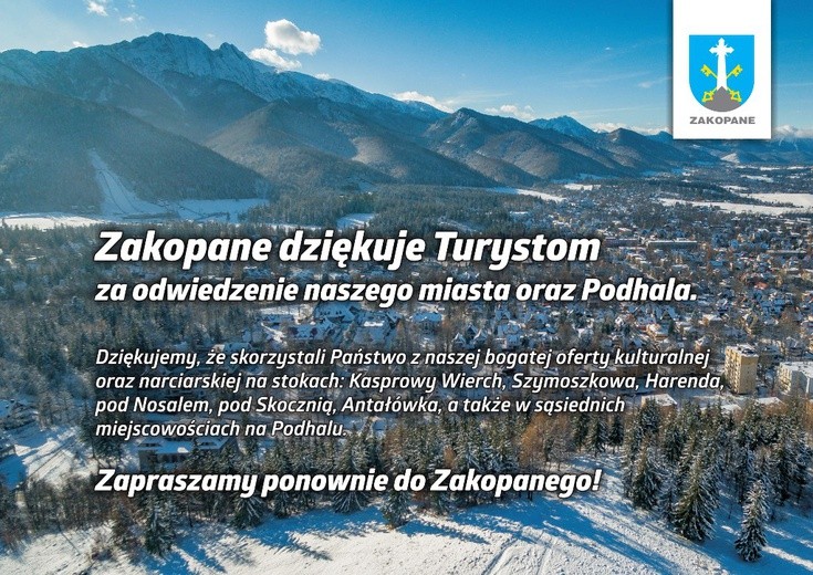 Zakopane dziękuje turystom 