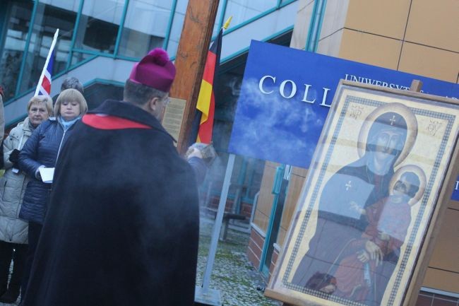 Znak ŚDM w Słubicach