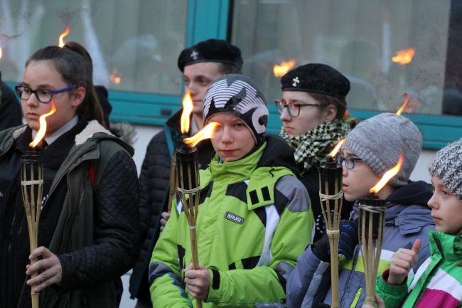 Znak ŚDM w Słubicach