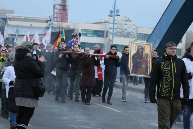 Znak ŚDM w Słubicach