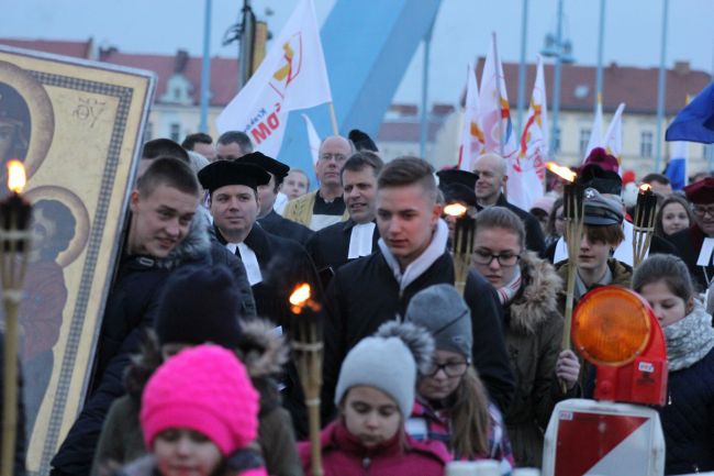 Znak ŚDM w Słubicach