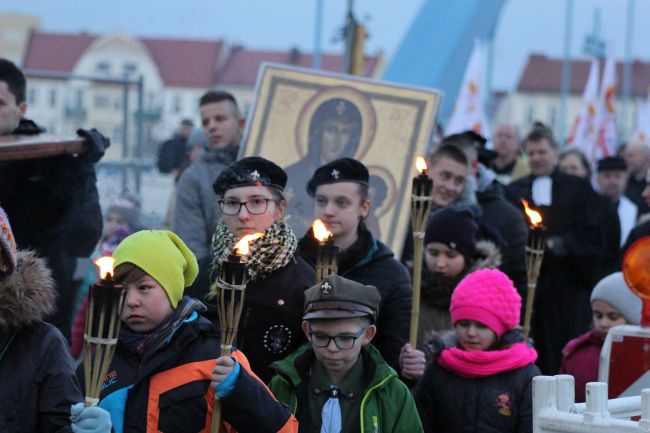 Znak ŚDM w Słubicach