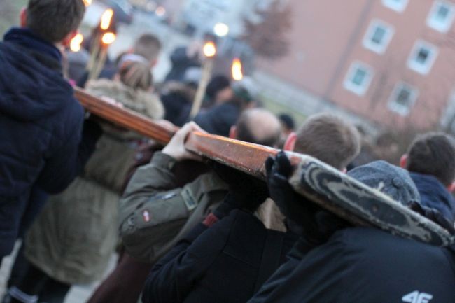 Znak ŚDM w Słubicach