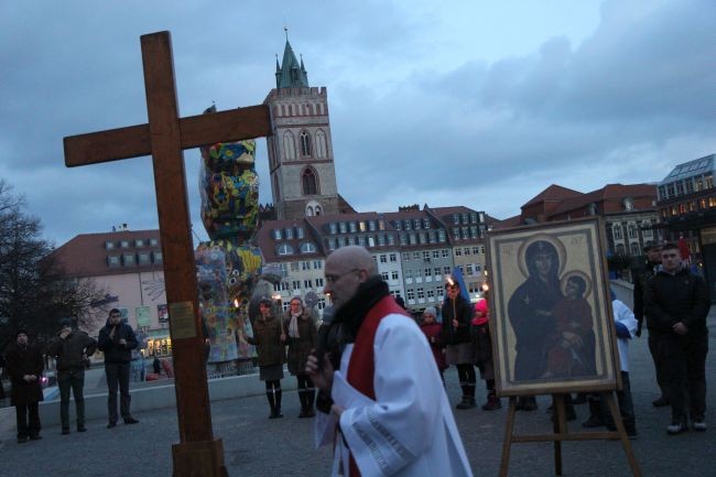 Znak ŚDM w Słubicach