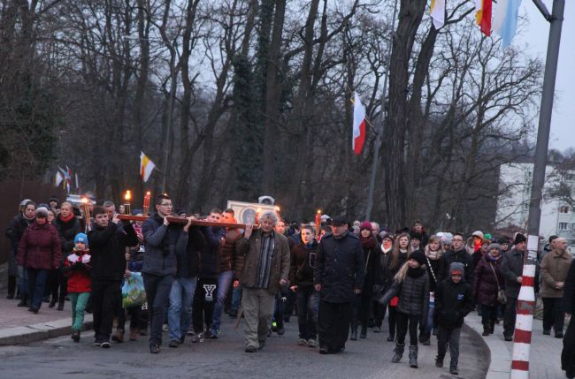 Znaki ŚDM w Gubinie