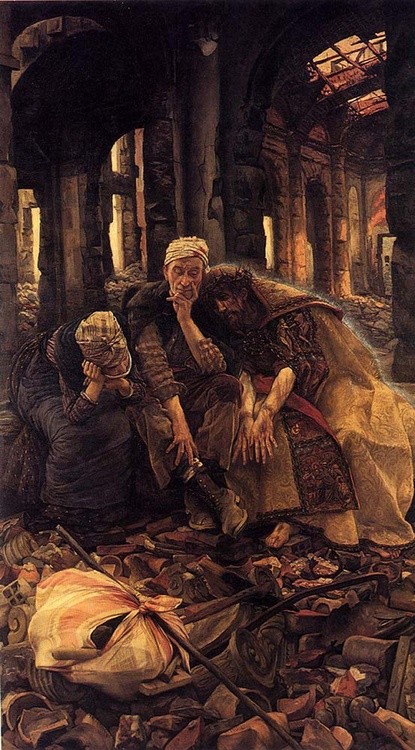James Tissot (1836-1902), Ruiny 1885, Ermitaż, St. Petersburg, Rosja