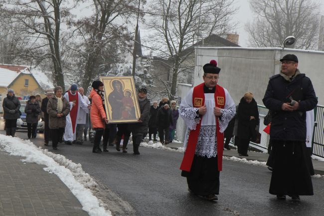 Znaki ŚDM w DPS-ie w Zielonej Górze