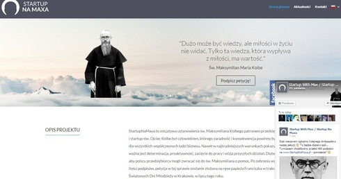 Św. Maksymilian od startupowców