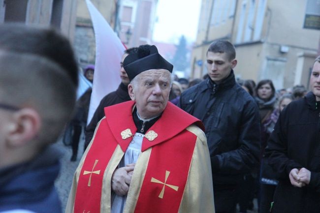 Symbole ŚDM we Wschowie