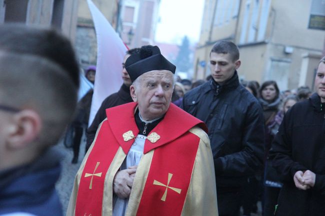 Symbole ŚDM we Wschowie