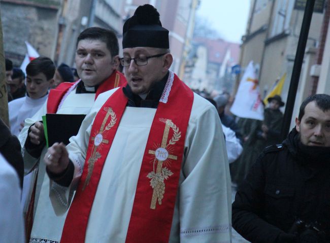 Symbole ŚDM we Wschowie