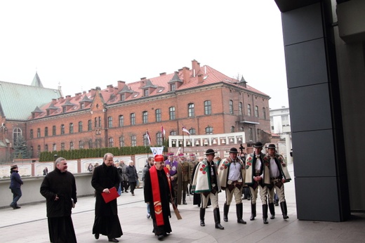 Rozpoczęcie konnej pielgrzymki z Łagiewnik do Rzymu