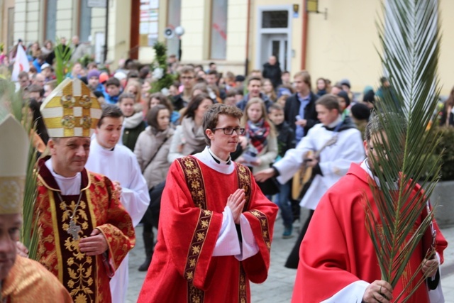 Niedziela Palmowa w katedrze 2016