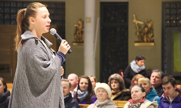 Anna Golędzinowska w kościele NSPJ w Katowicach-Koszutce