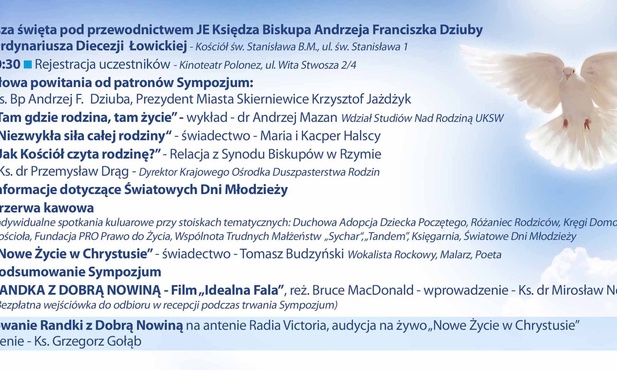 Szczegółowy program sympozjum