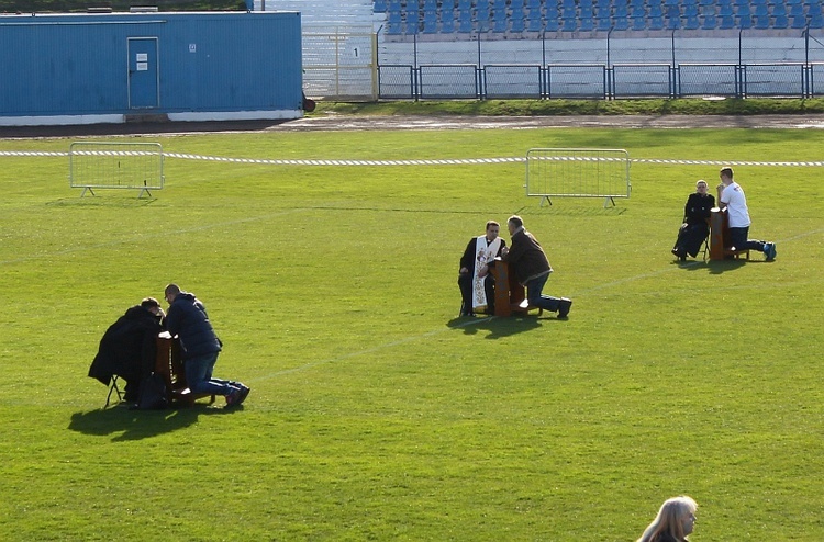 Msza papieska na stadionie