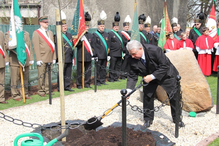 Dąb dla Polski i górników 