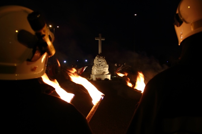 Chrzcielna watra na Campus Misericordiae