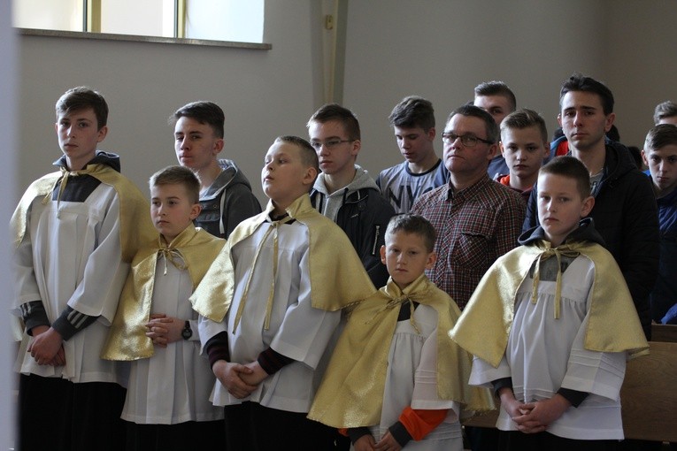 Msza św. rozpoczynająca piłkarskie mistrzostwa ministrantów archidiecezji lubelskiej. 