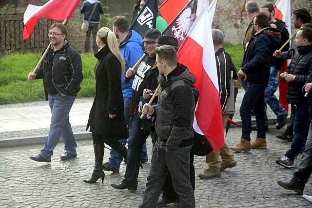 Manifestacja przeciwko imigrantom