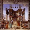 Filippino Lippi
Św. Filip wyrzuca smoka ze świątyni w Hierapolis
fresk, 1487–1502 
kościół Santa Maria Novella, Florencja