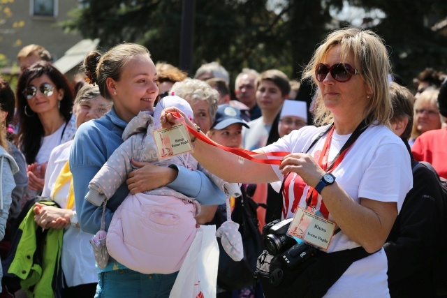 Msza św. dla pielgrzymów łagiewnickich - Hałcnów 2016