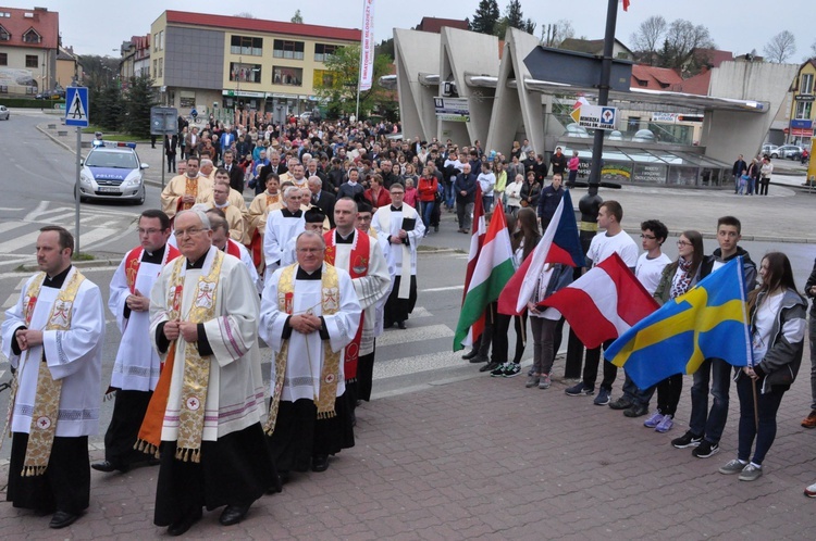 Limanowa - znaki ŚDM