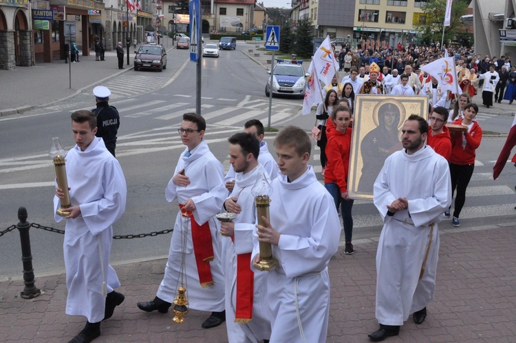 Limanowa - znaki ŚDM