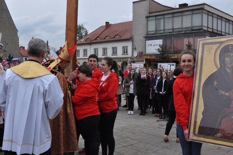 Limanowa - znaki ŚDM