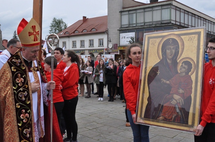 Limanowa - znaki ŚDM