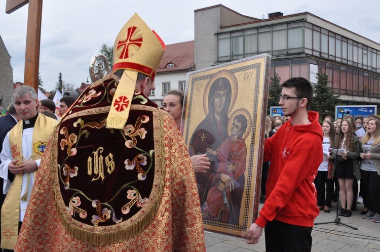 Limanowa - znaki ŚDM