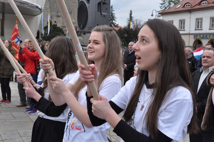 Limanowa - znaki ŚDM