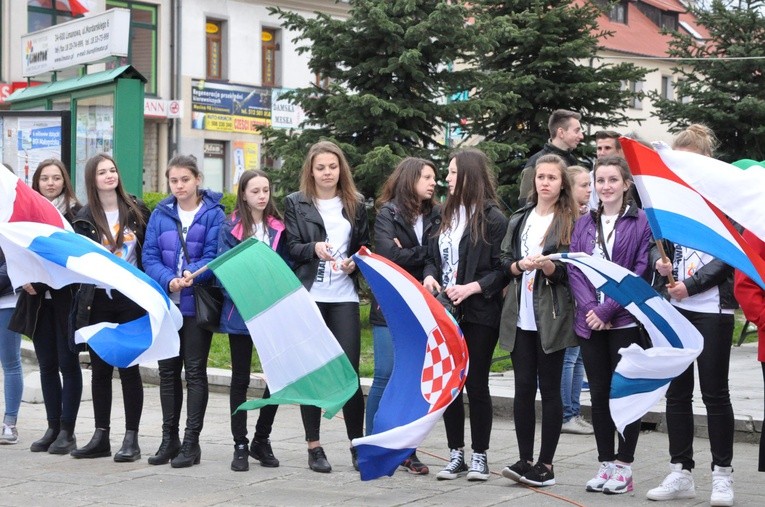 Limanowa - znaki ŚDM