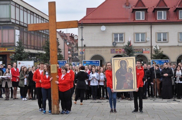 Limanowa - znaki ŚDM